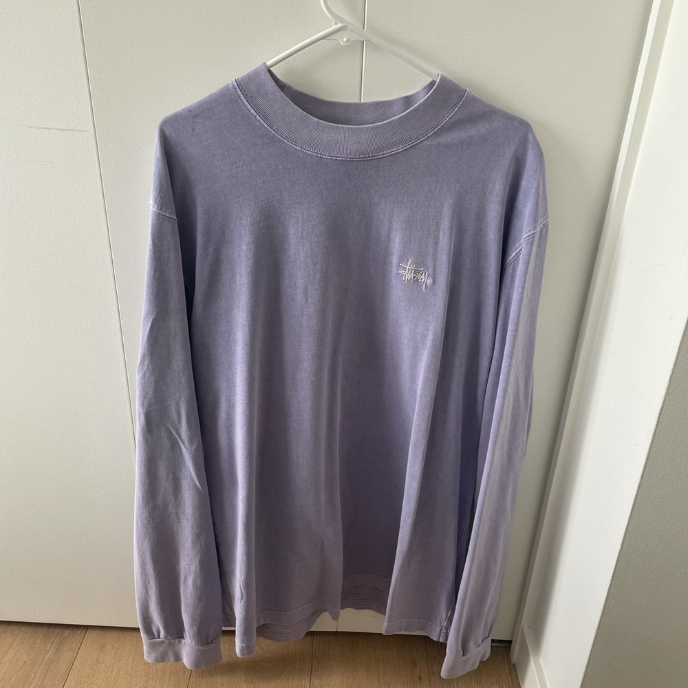 Stussy XL purple long sleeve shirt